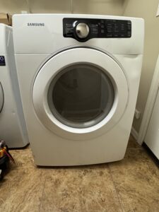 Samsung dryer repair in Bloomingdale, FL. Front view
