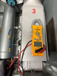Testing Samsung dryer heating element probes with multimeter