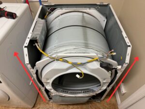 Samsung dryer bulkhead removal
